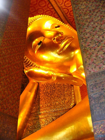 Reclining Buddha head